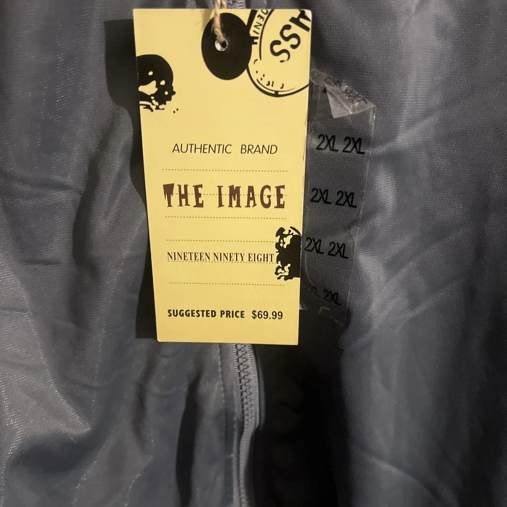 The Image Jacket 1998 Gray White Track jacket 2XL NWT - Picture 2 of 14
